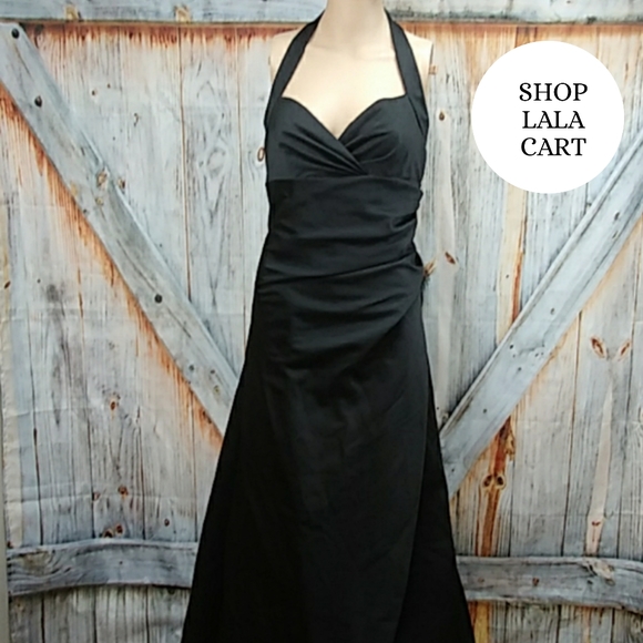 David's Bridal Dresses & Skirts - DAVID'S BRIDAL Halter Maxi Prom Dress